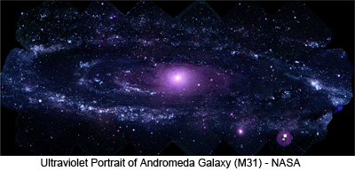 Ultraviolet Portrait of Andromeda Galaxy (M31) - NASA