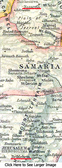 Map of Samaria - click for larger