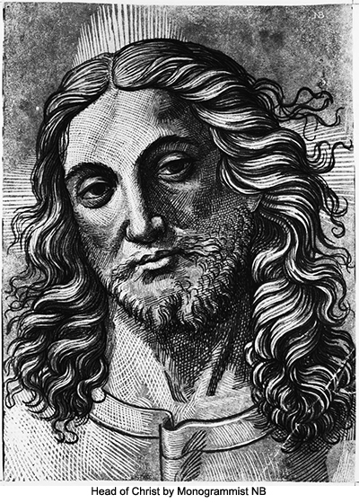Head of Christ by Monogrammist NB