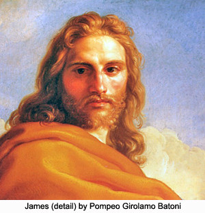 James (detail) by Pompeo Girolamo Batonli