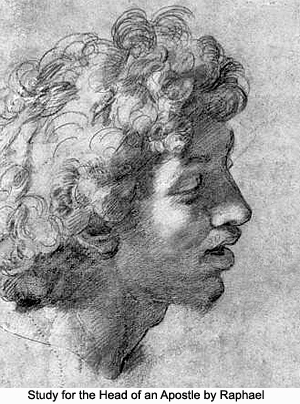 Study for the Head of an Apostle by Raphael