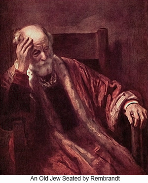 An Old Jew Seated by Rembrandt