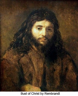 Bust of Christ by Rembrandt