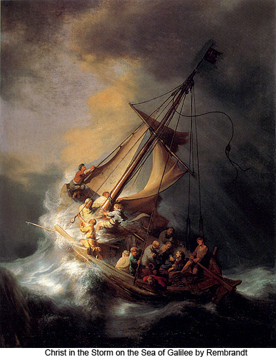Christ in the Storm on the Sea of Galilee by Rembrandt