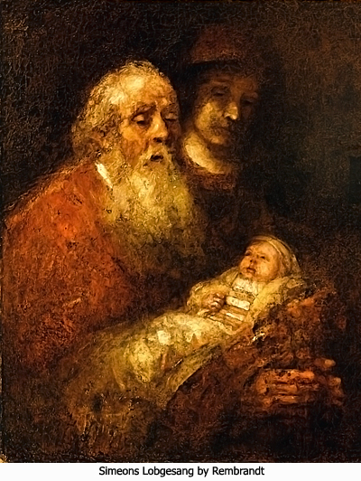 Simeons Lobgesang by Rembrandt