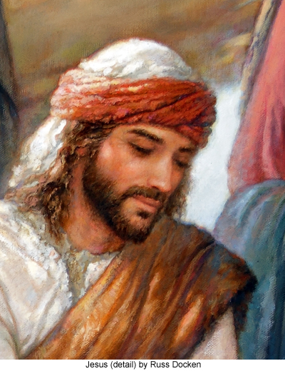 Jesus detail from The Kingdom's First Hospital by Russ Docken