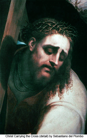 Christ Carrying the Cross (detail) by Sebastiano del Piombo