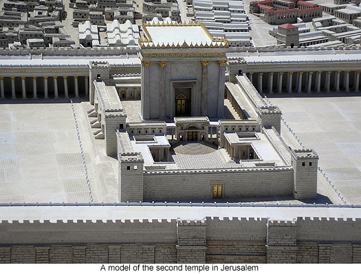 A model of the second temple in Jerusalem