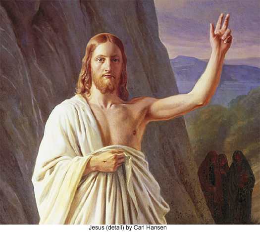 Jesus (detail) by Carl Hansen