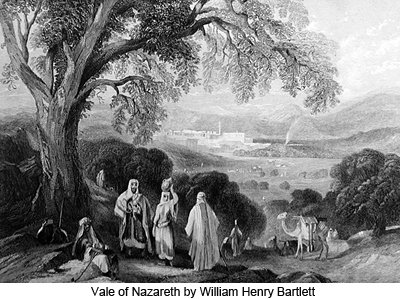 Vale of Nazareth by William Henry Bartlett