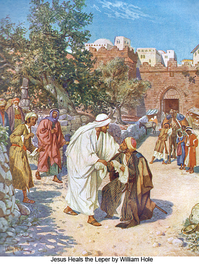 Jesus Heals the Leper by William Hole