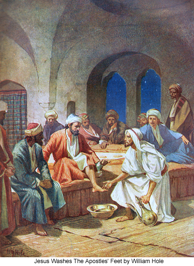 Jesus Washes The Apostles Feet by William Hole