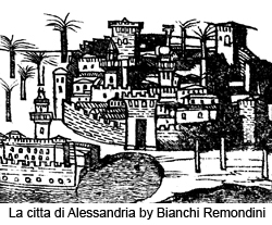 La citta di Alessandria by Bianchi Remondini, drawing