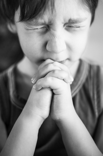 Boy praying